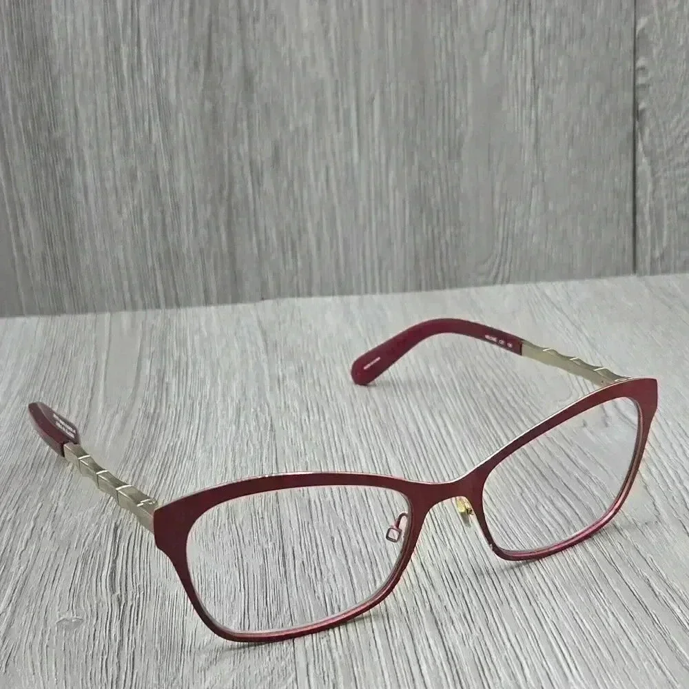 Kate Spade Eyeglasses Cat Eye MELONIE 0CZ1 Red And Gold Metal Size 52-17-135